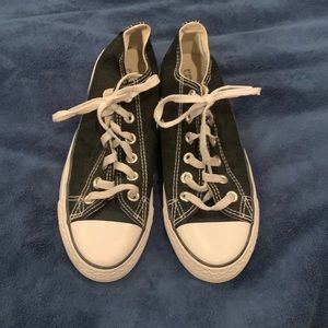 Converse Chuck Taylor All Star shoes. Classic black and white. Barely worn.